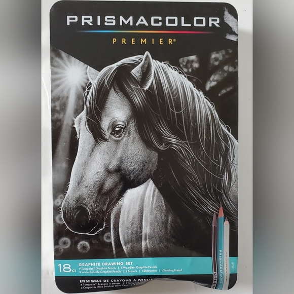 Prismacolor Artist Lot - 24 ct Colored Pencils & Premier Graphite Drawing Set - Picture 5 of 6